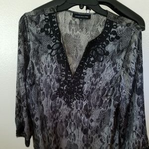 Women's snake printed blouse